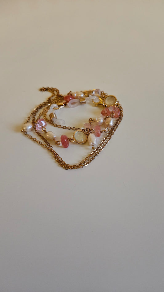 Rose Quartz Sunglasses Chain 