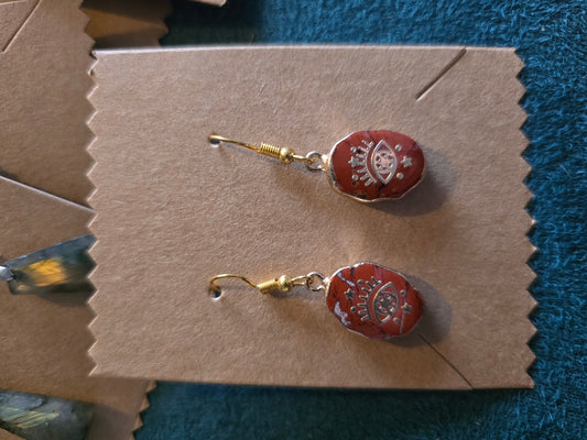 Red jasper earrings