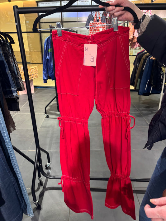 Red joggers