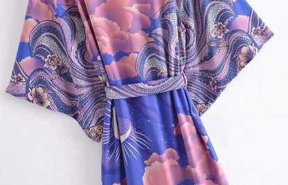 Purple Luna Night Kimono