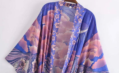Purple Luna Night Kimono