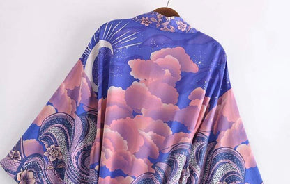 Purple Luna Night Kimono