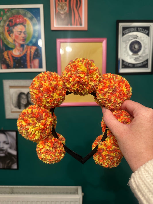 Yellow standard Pom headband 