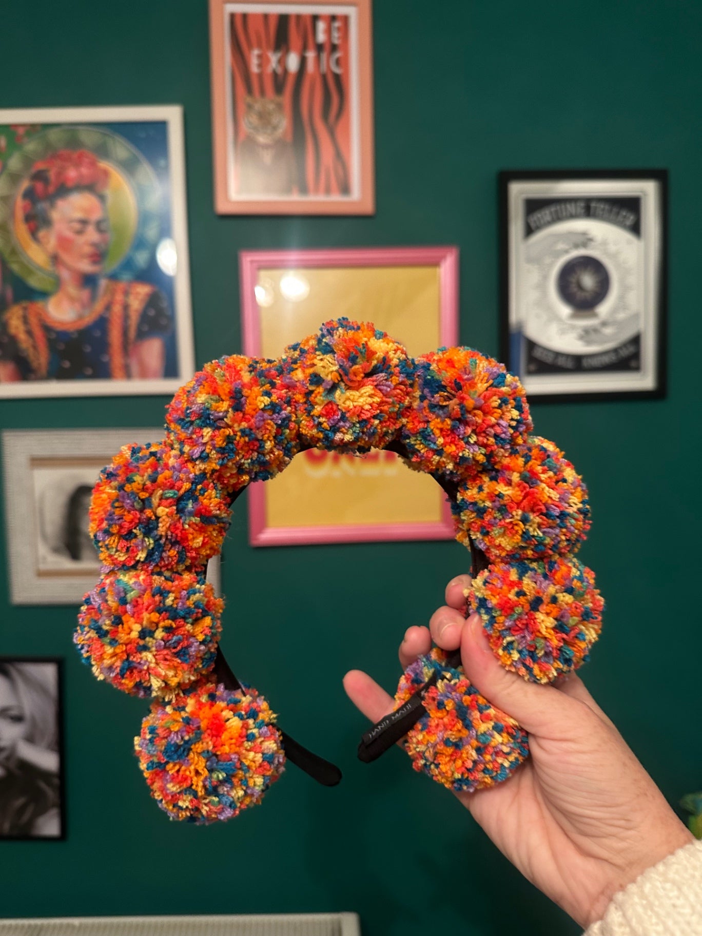 Mini multi Pom headband 