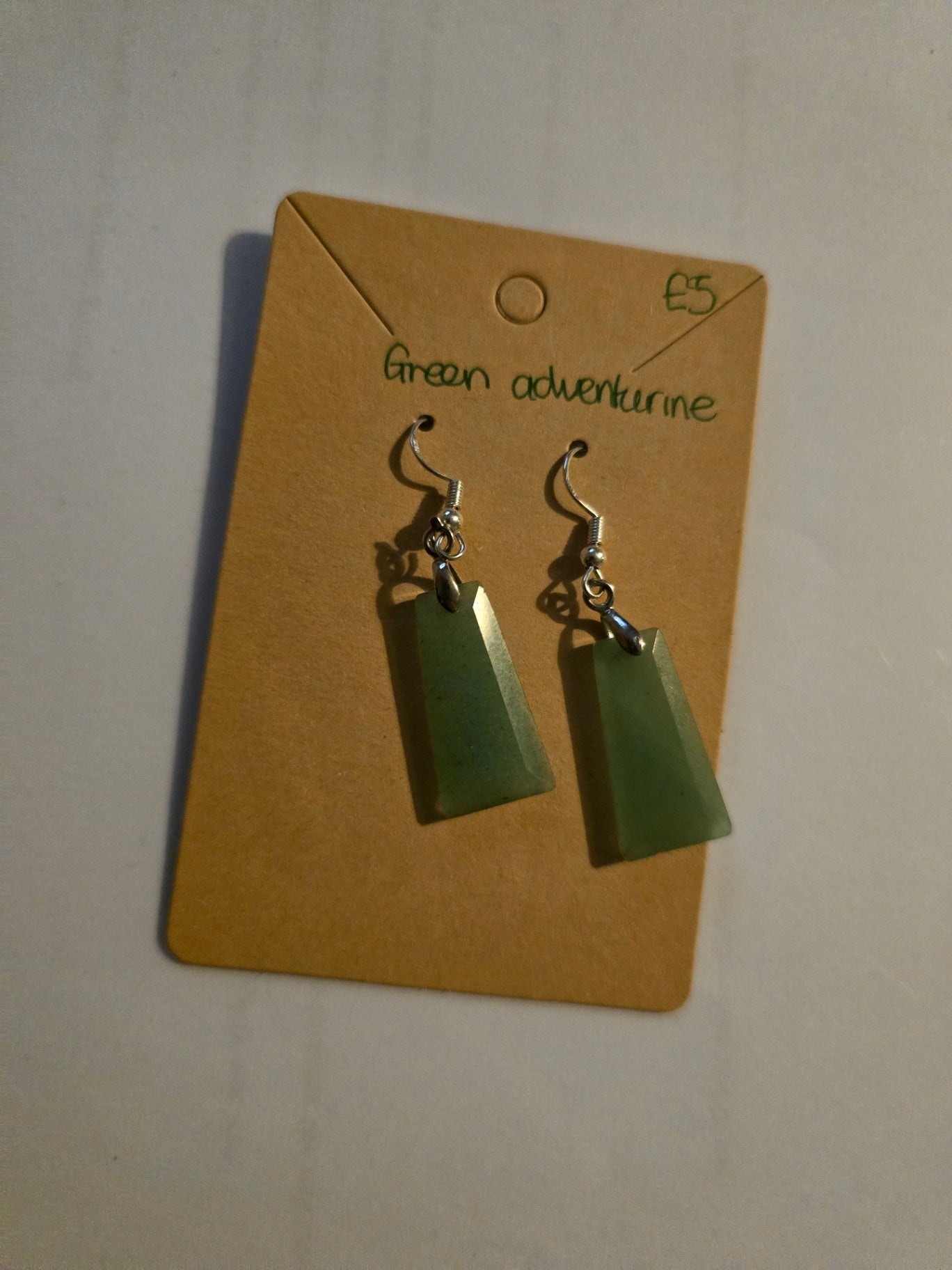 Green aventurine earrings 