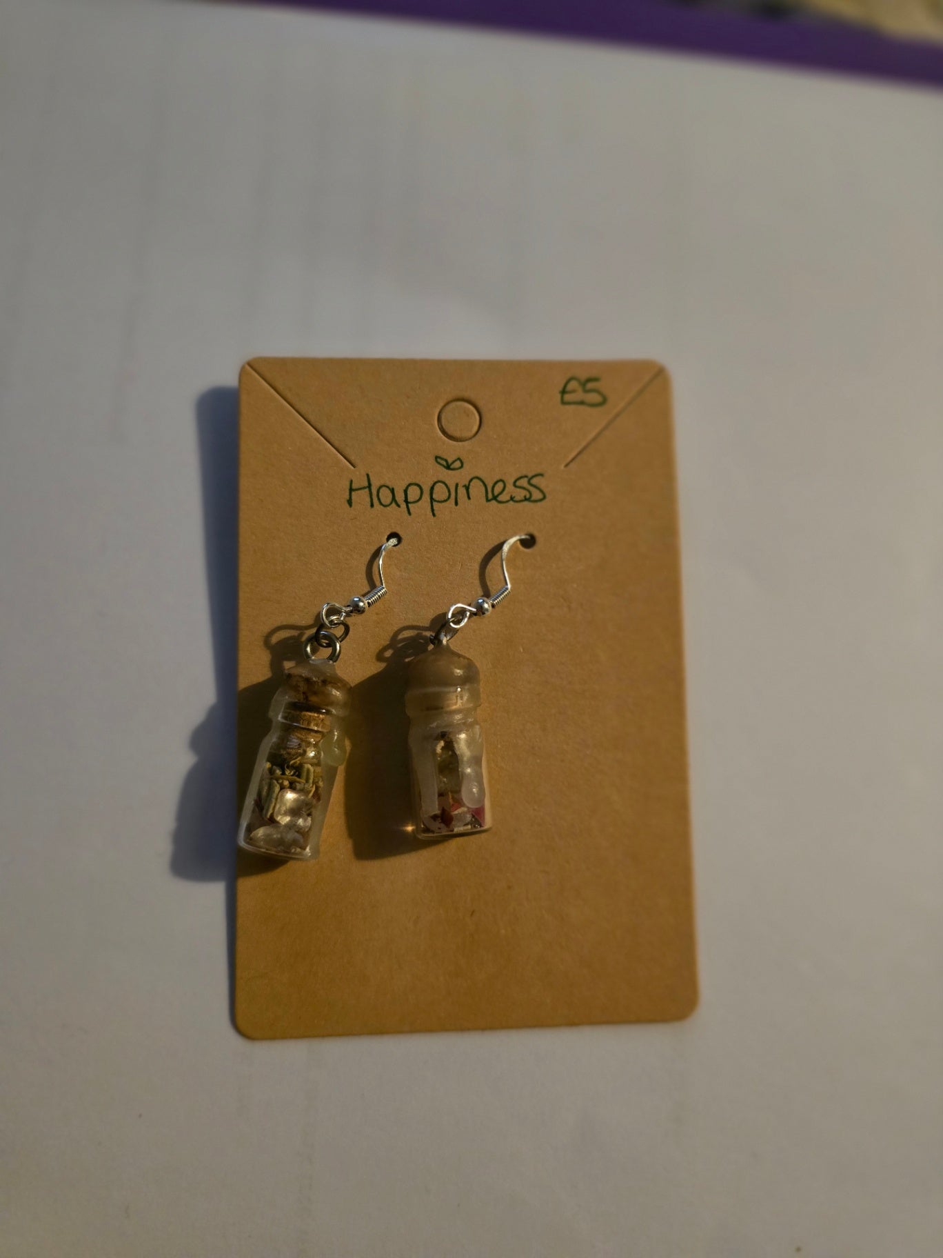 Happiness spell jar earrings 