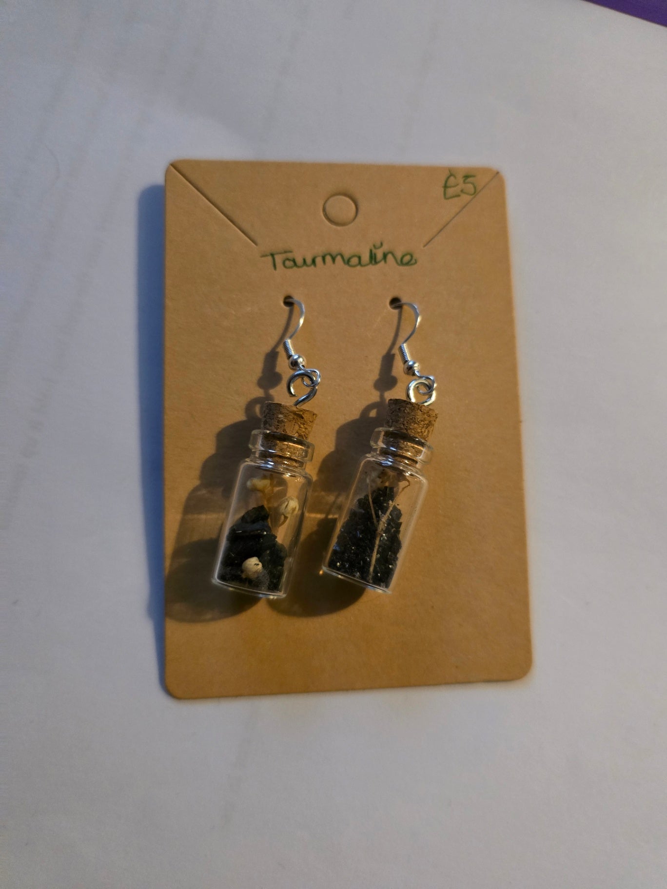 Tourmaline jar earrings 