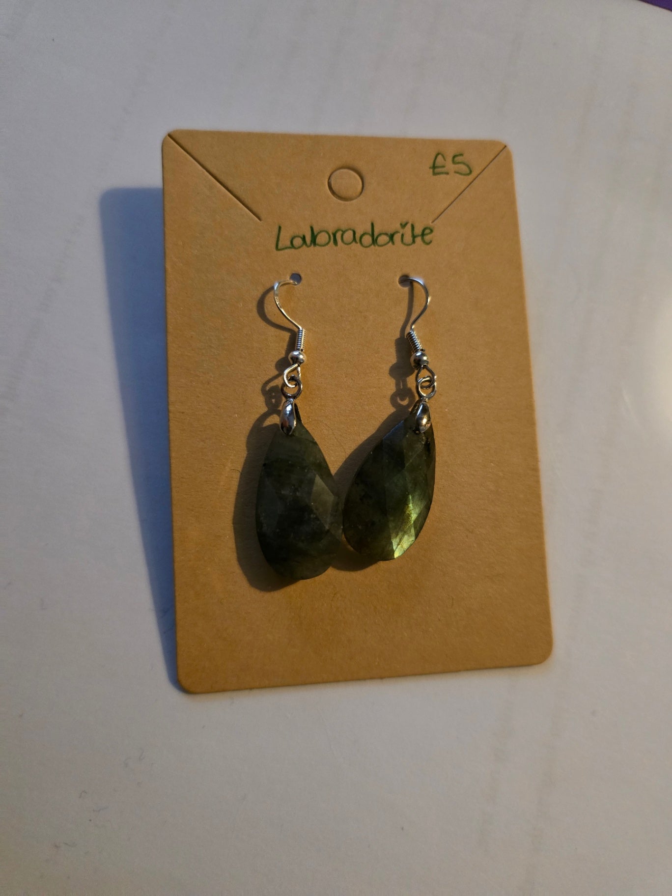 Labradorite earrings 