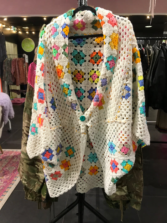 White granny square 