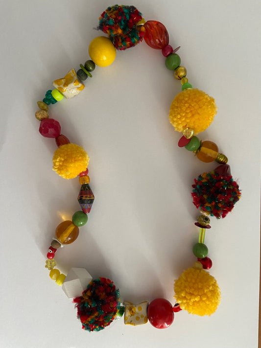 Pom Pom Necklace 1 