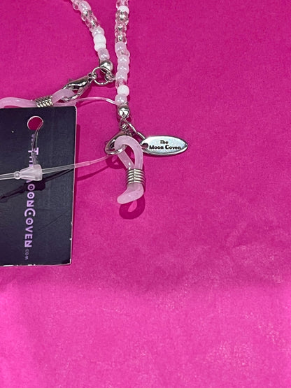Pink Rainbow Mix Bead Sunglasses Chain