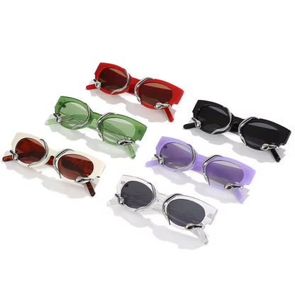 Snake Sunglasses Silver Black