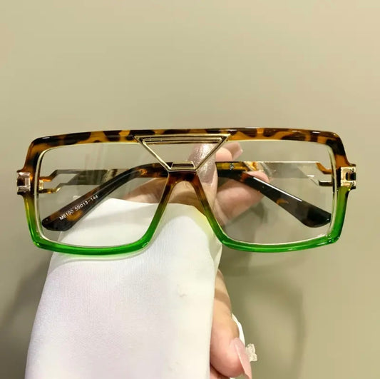 Aviator Green Leo Anti Blue Light Glasses