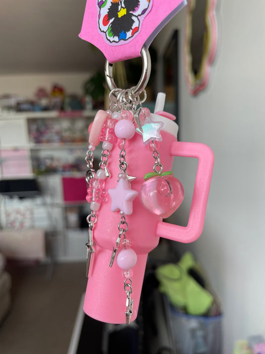 Pink Tumbler Keychains