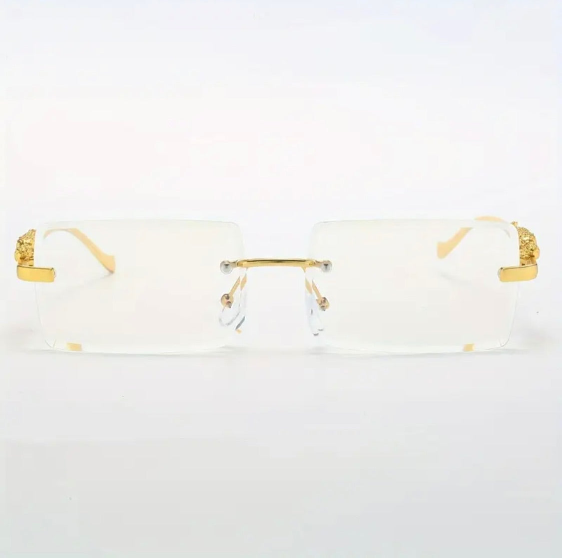 Leopard Gold Anti Blue Light Glasses