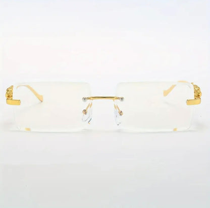 Leopard Gold Anti Blue Light Glasses