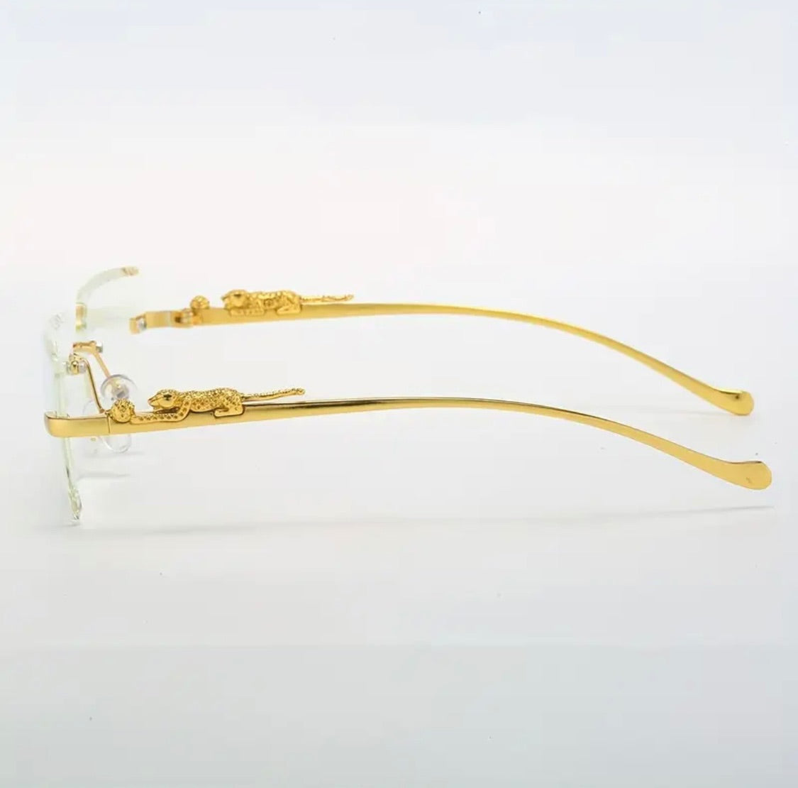 Leopard Gold Anti Blue Light Glasses