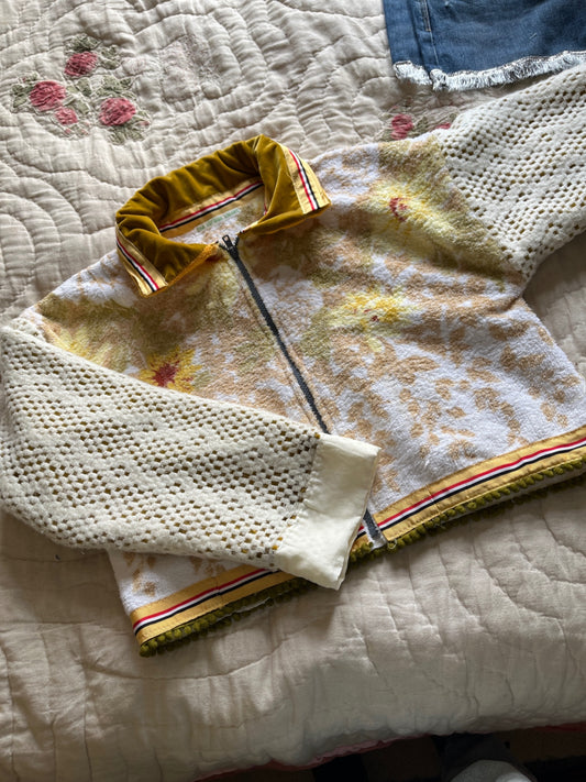 Yellow towel jacket 