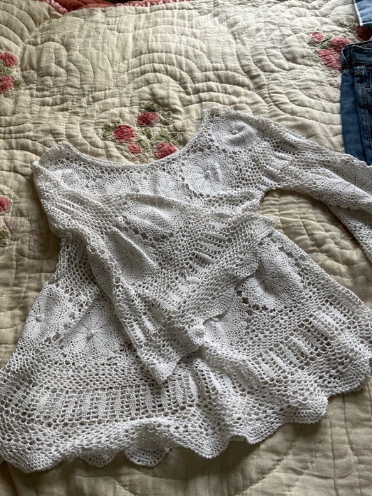 White lace dress 
