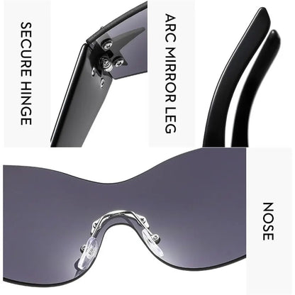Y2K Black Star Sunnies