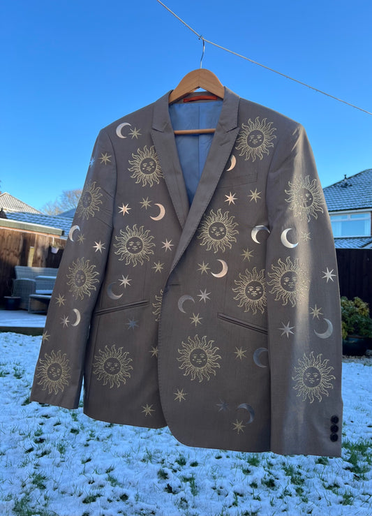Sky Gazing Metallic Blazer 