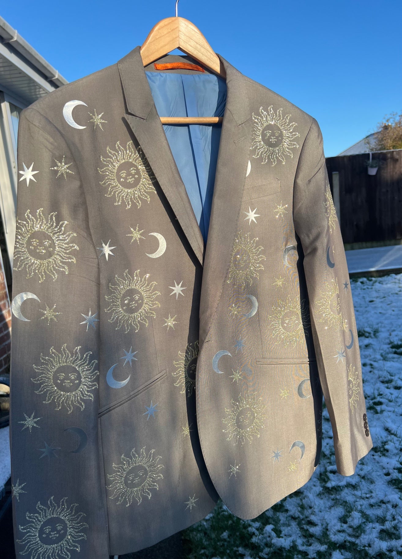 Sky Gazing Metallic Blazer 