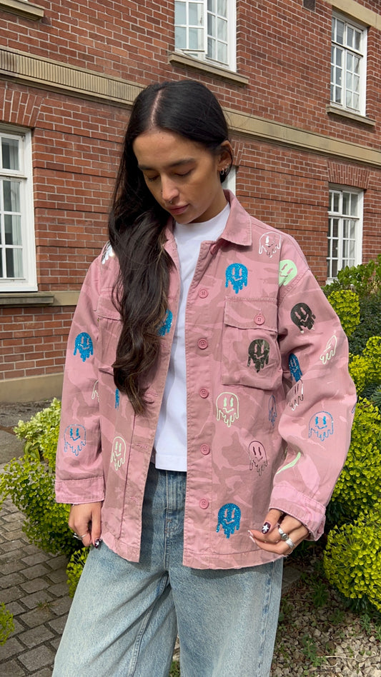 Smiley Camo Pink Jacket 