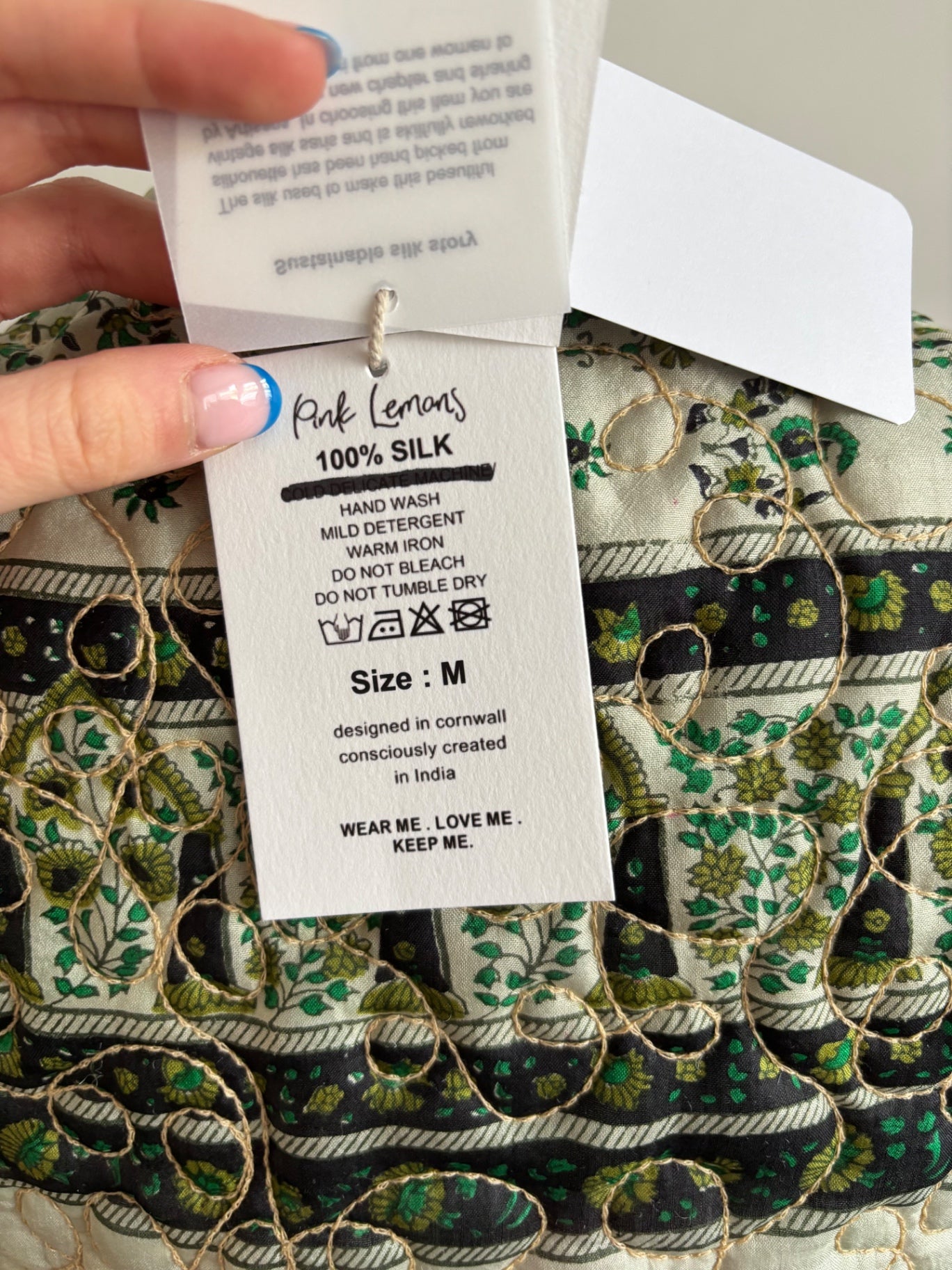 Silk reversible waistcoat made from Vintage Indian Sari