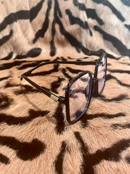 Anti Blue Light Glasses 60s Black
