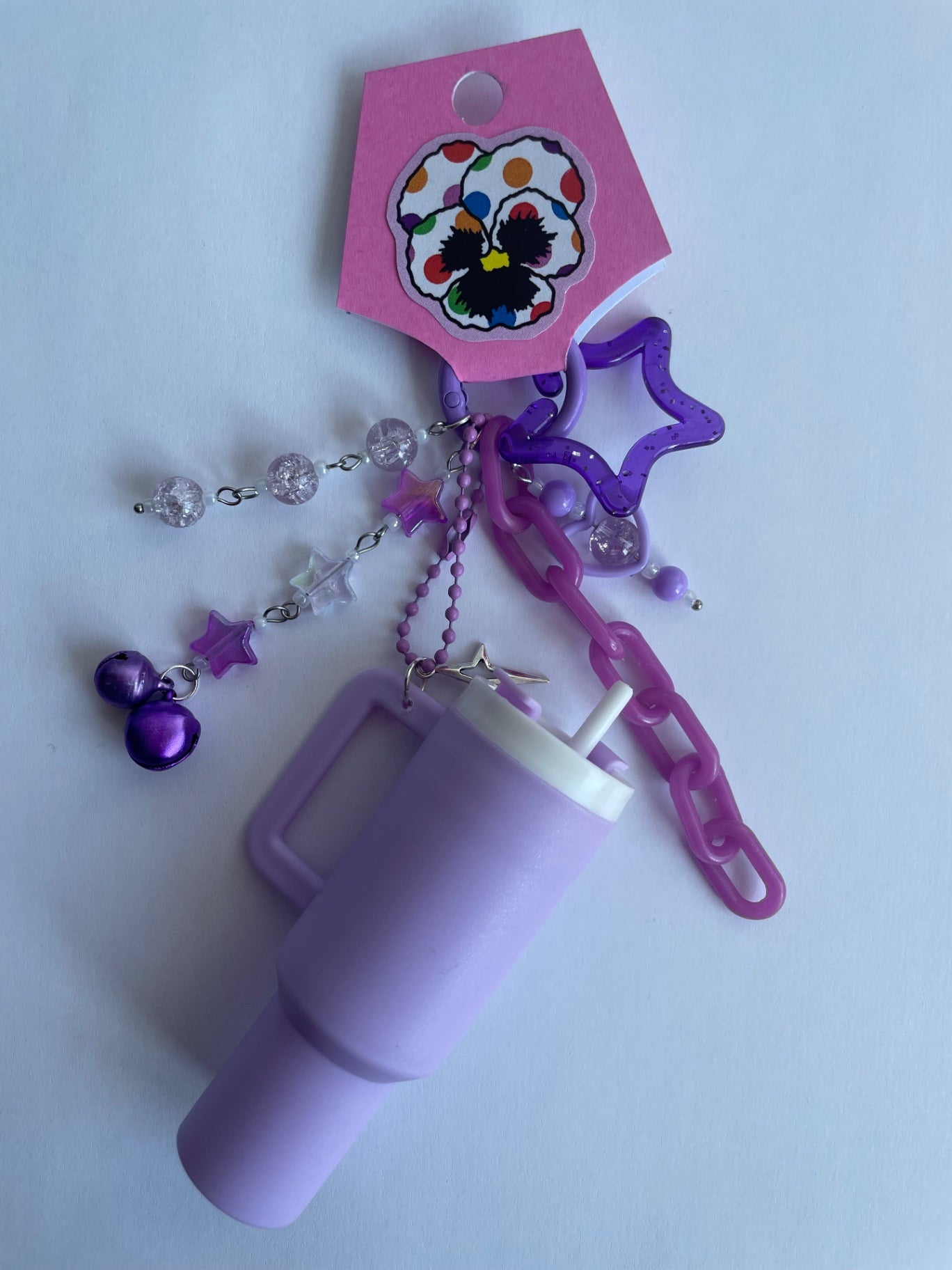 Lavender Tumbler Keychain
