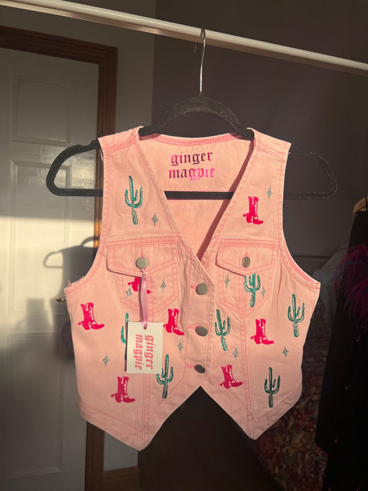 Pink Howdy Waistcoat 