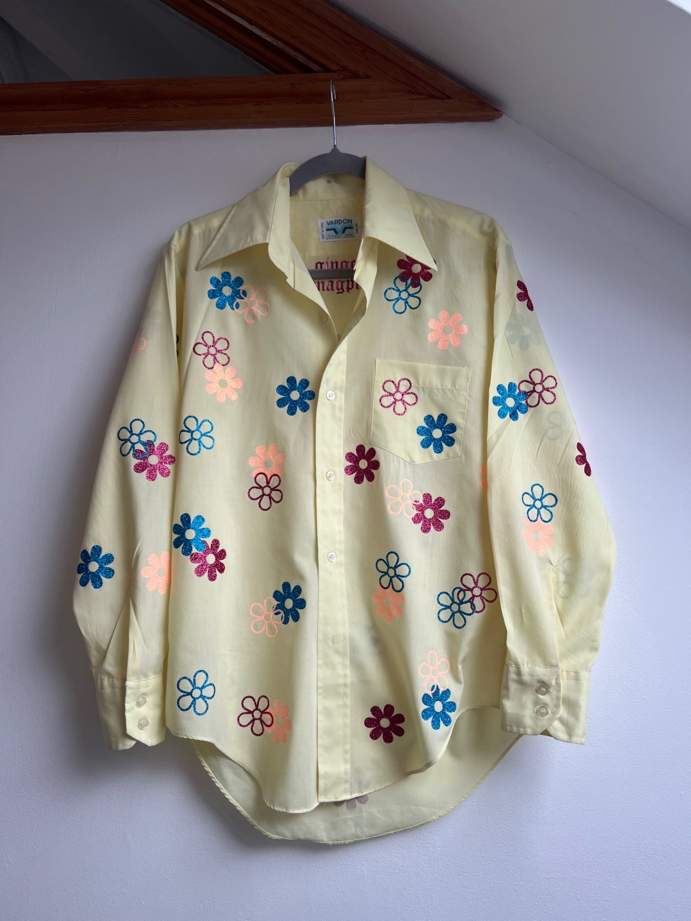 Yellow flower shirt 