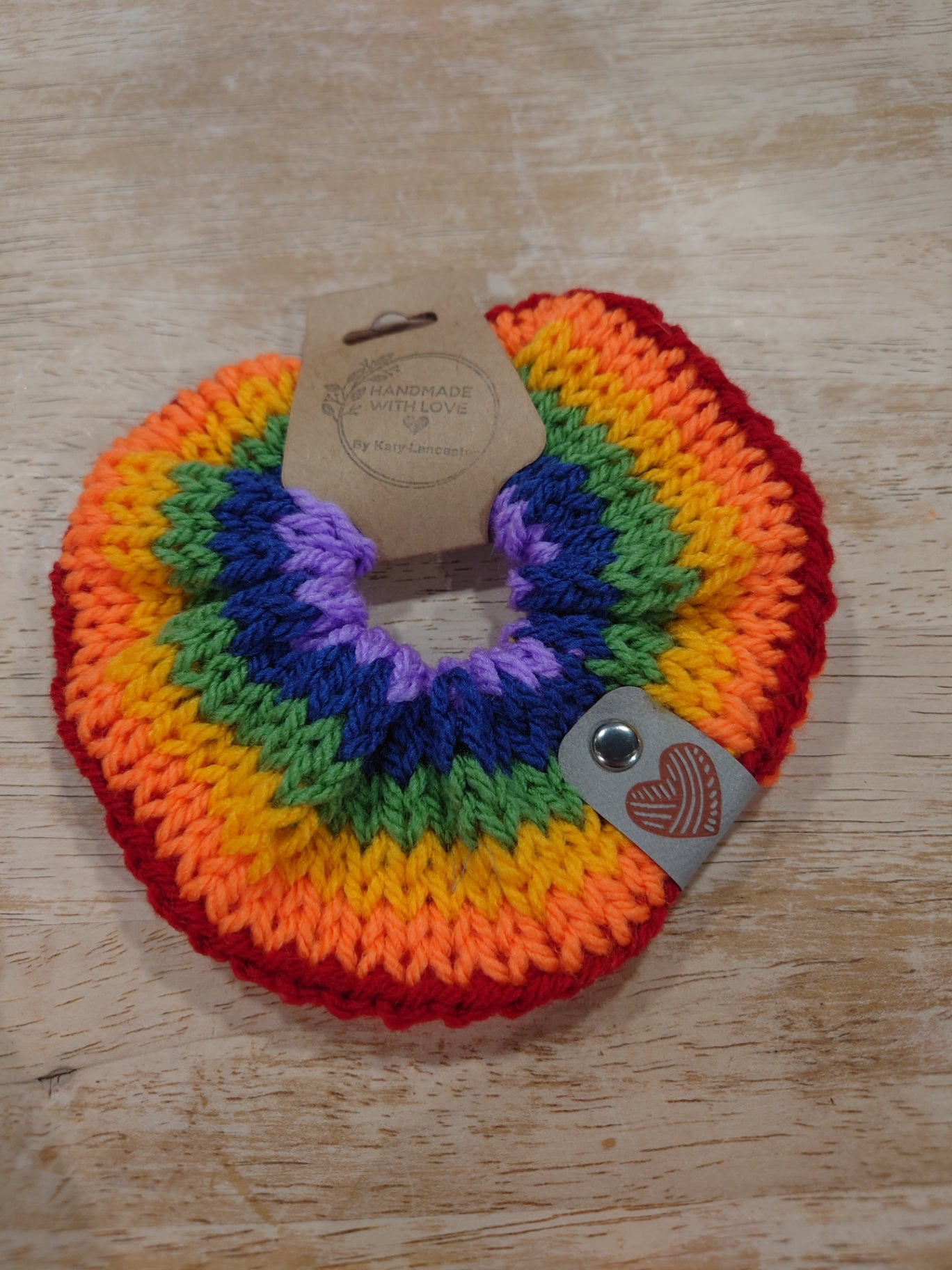 Rainbow scrunchie