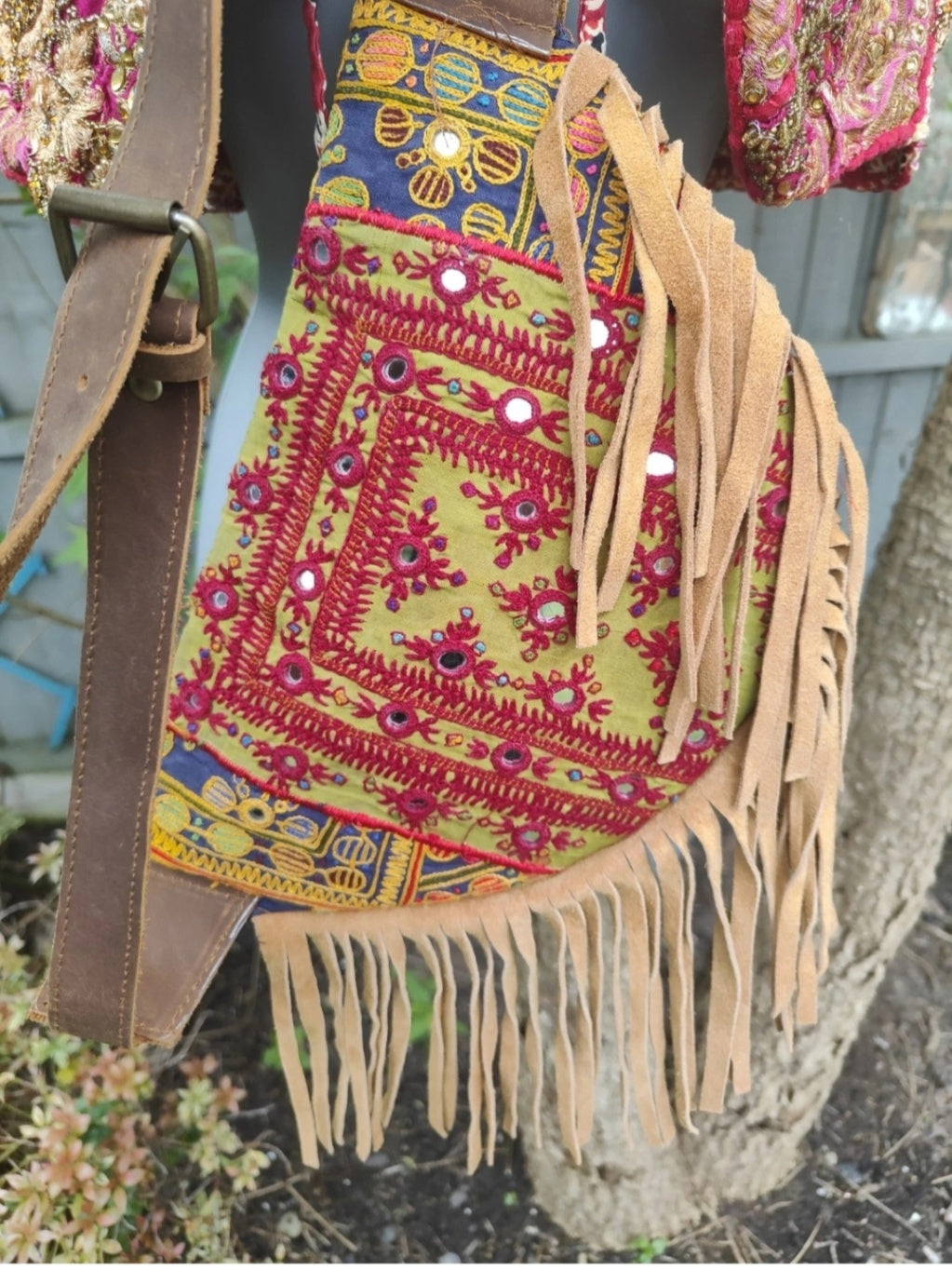 Boho fabric bum bag 