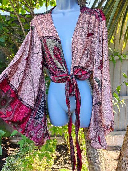 Stevie top- maroon beige