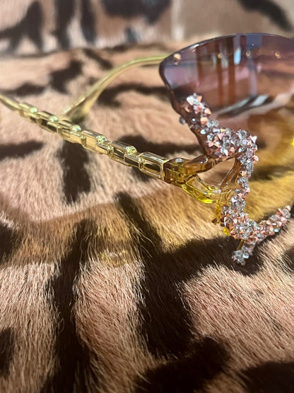 Gem Butterfly Sunnies Gold