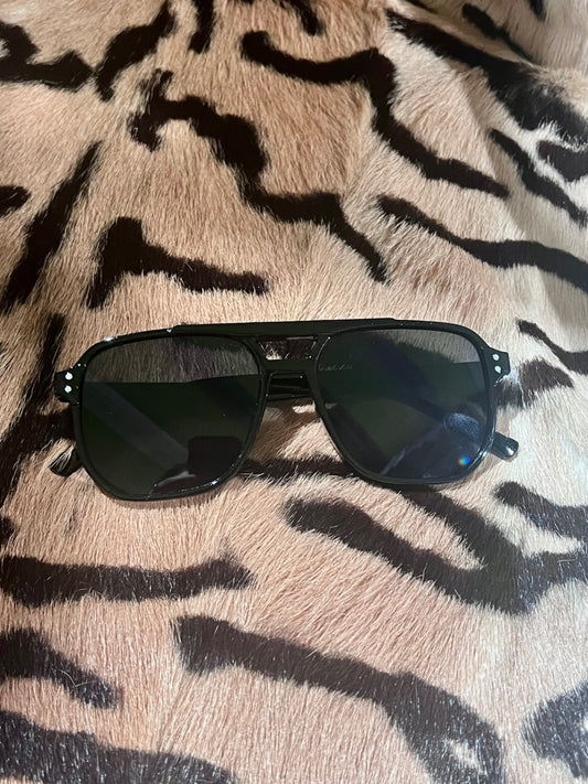 Porto Aviator Black Sunnies
