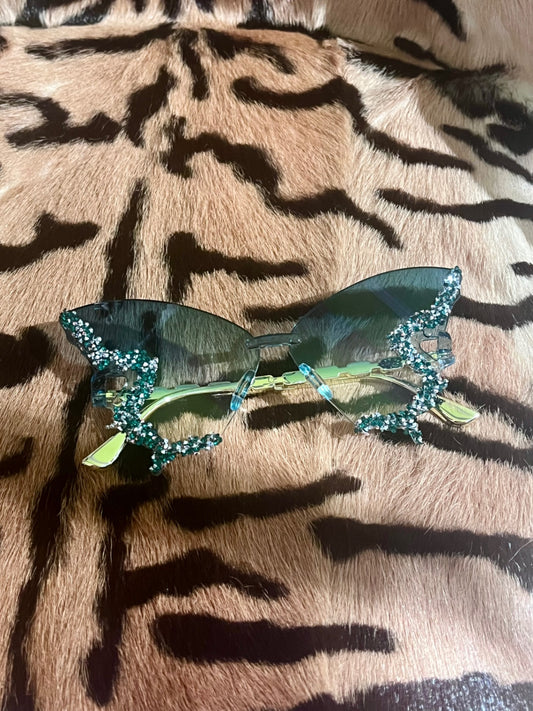 Gem Butterfly Sunnies Green