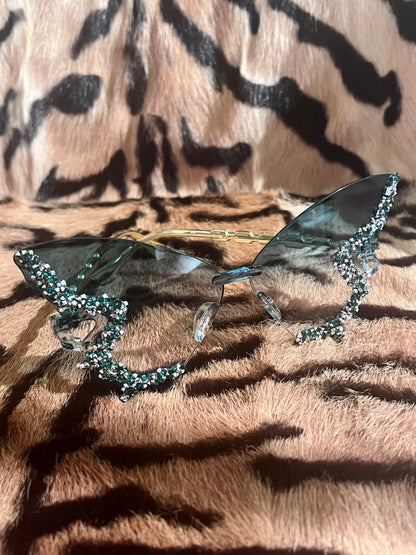 Gem Butterfly Sunnies Green