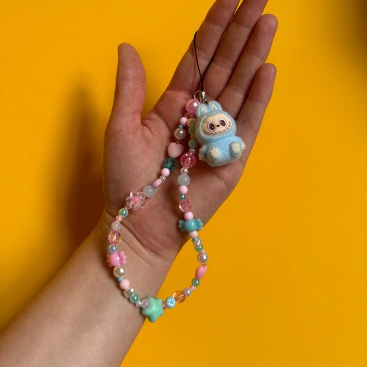 Pink and Blue Bubu Charm