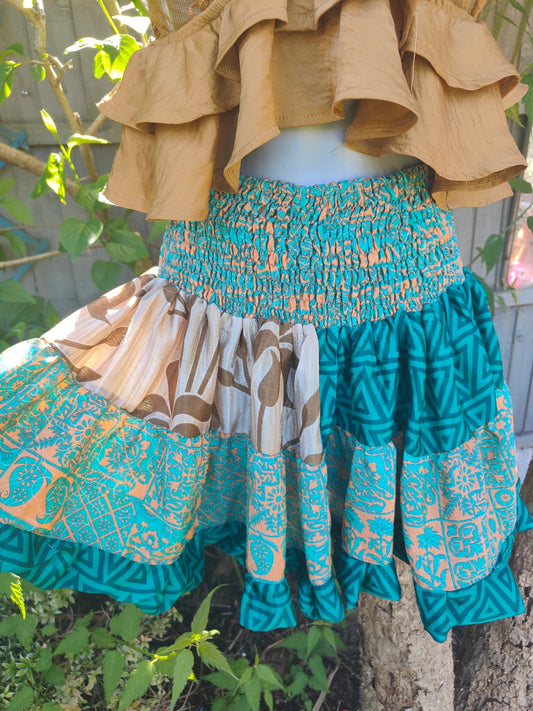 Boho mini skirt 