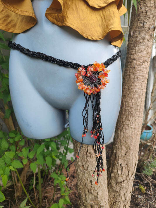 Tia beaded belt / necklace 
