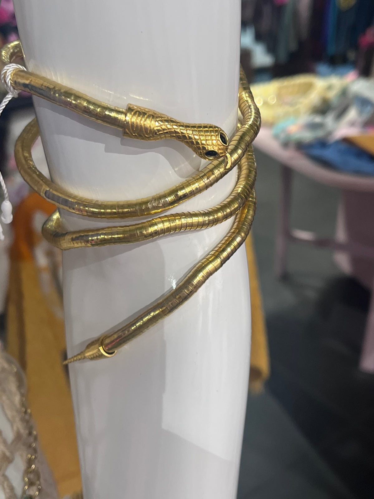Gold Snake Bendable Necklace