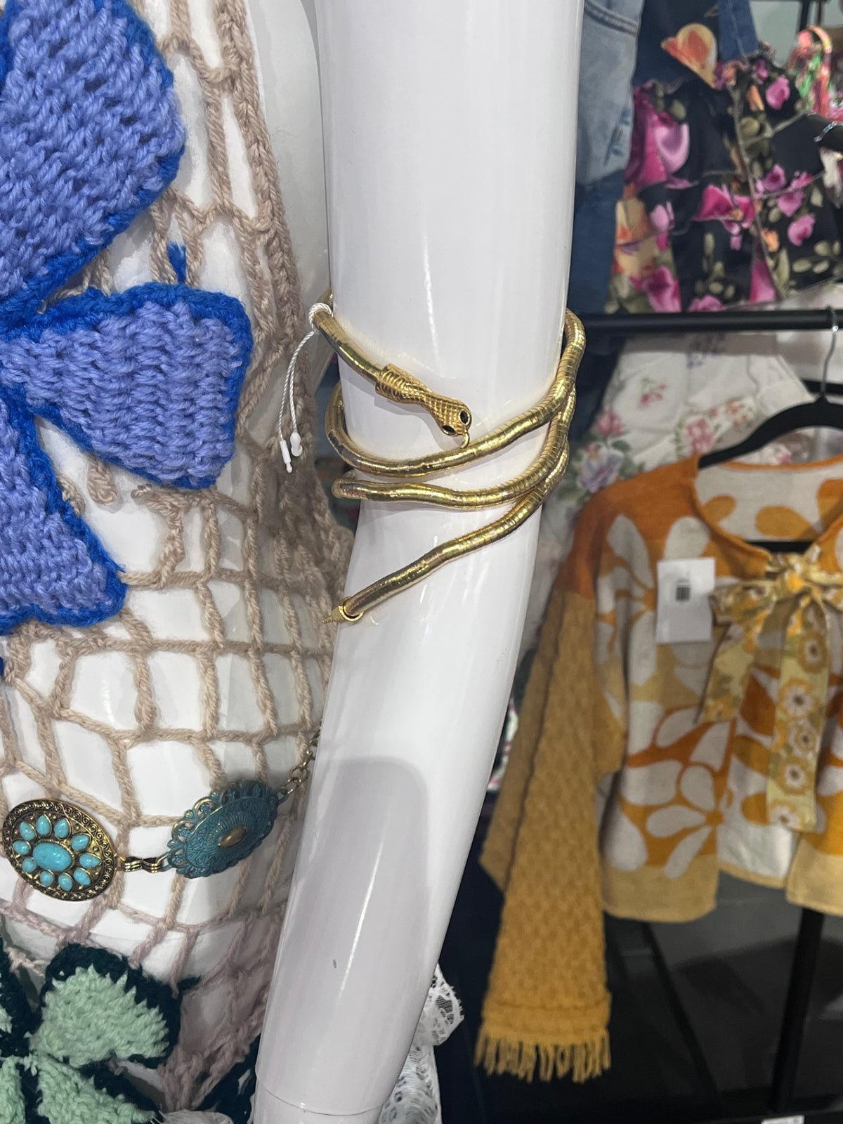 Gold Snake Bendable Necklace