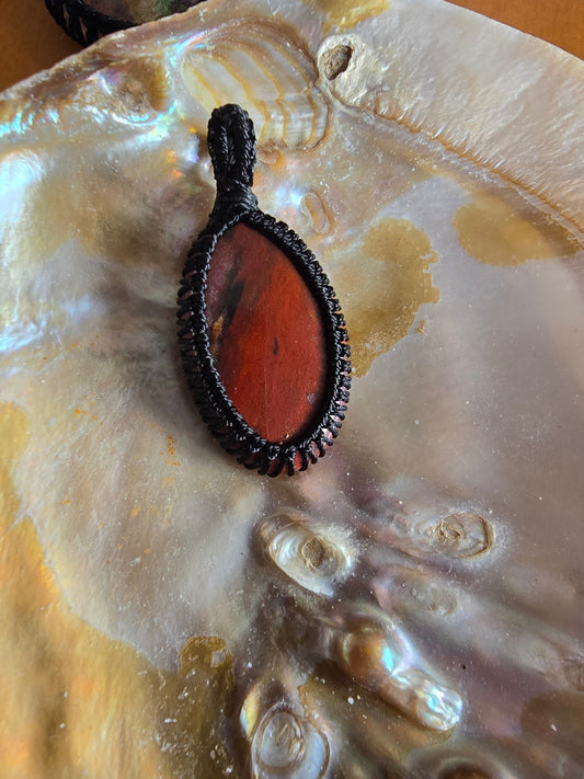 Red jasper necklace 