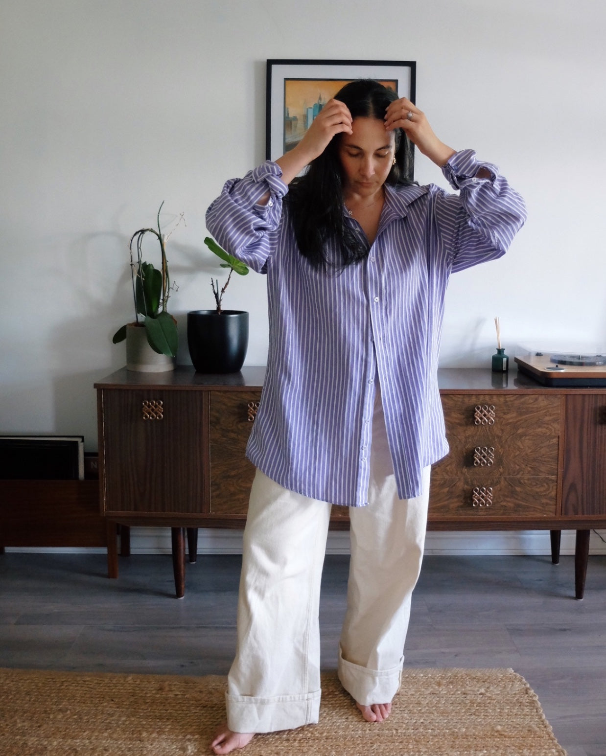 Purple Stripe Shirt 