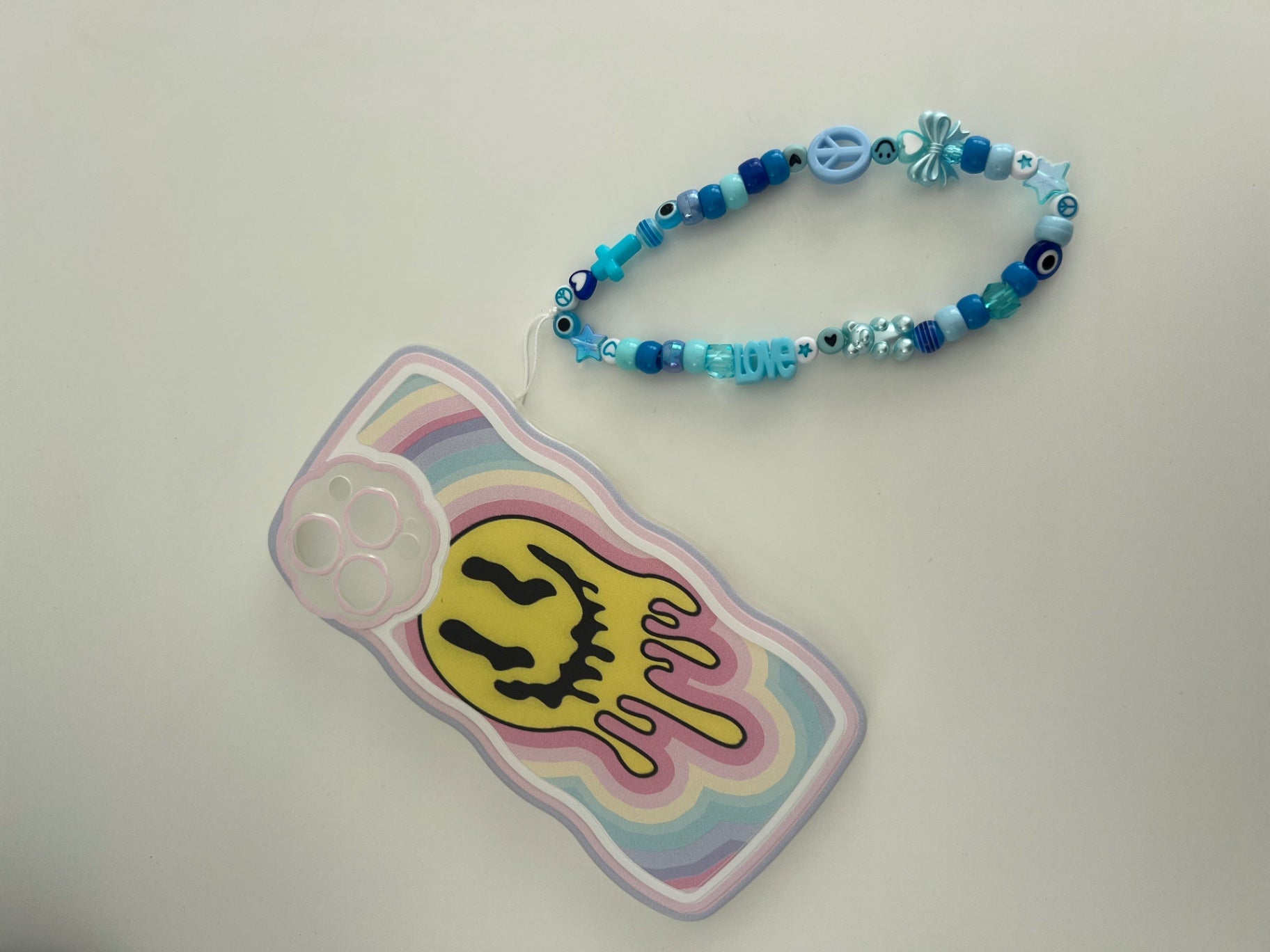 Inspire phone charm - blue