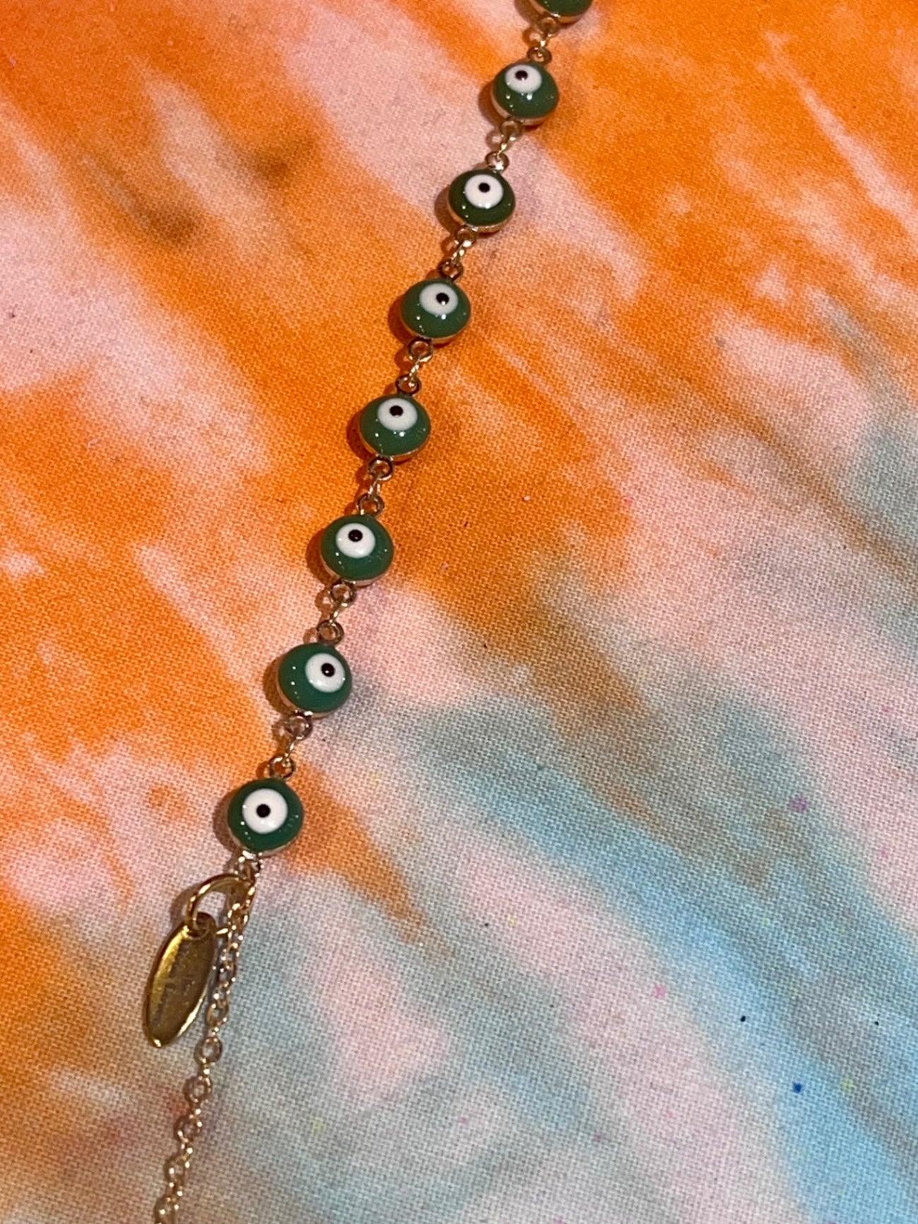 Green Gold Lucky Eye Glasses Chain