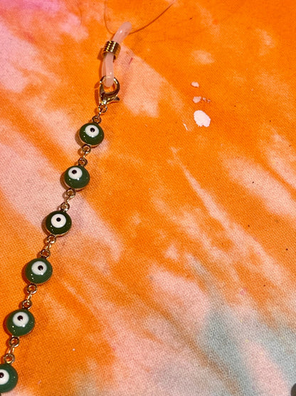 Green Gold Lucky Eye Glasses Chain