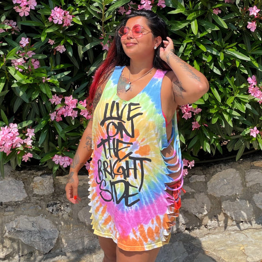 Live On The Bright Side side slash top